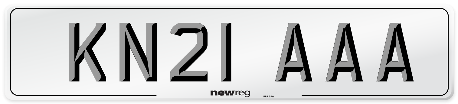 KN21 AAA Number Plate from New Reg